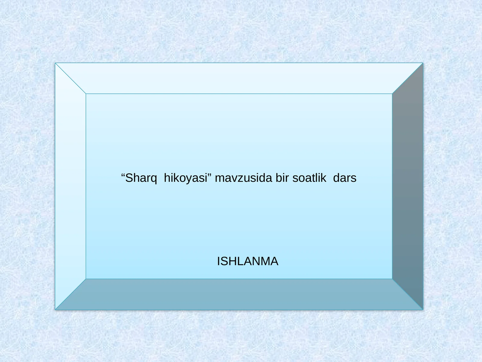 Sharq hikoyasi