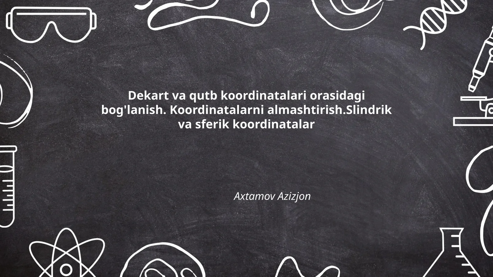 Dekart va qutb koordinatalari orasidagi bog'lanish