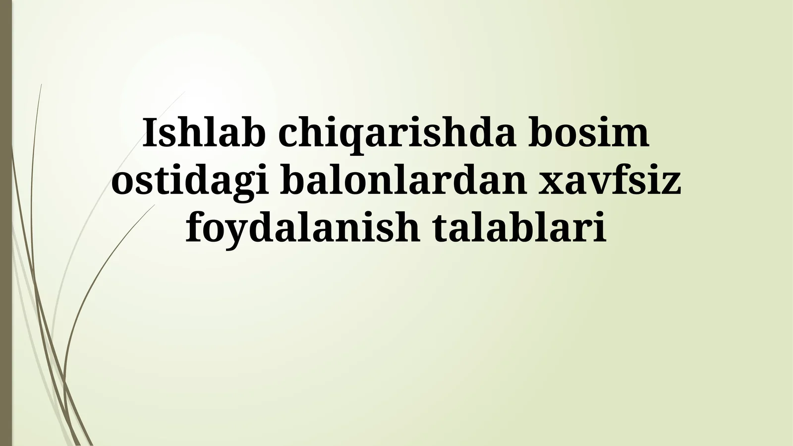 Bosimli Ballonlarni Tanlash va Tekshirish