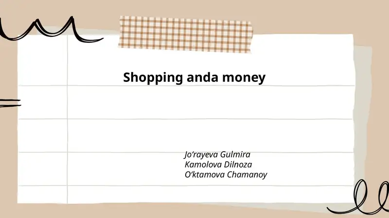 Budgeting for Shopping