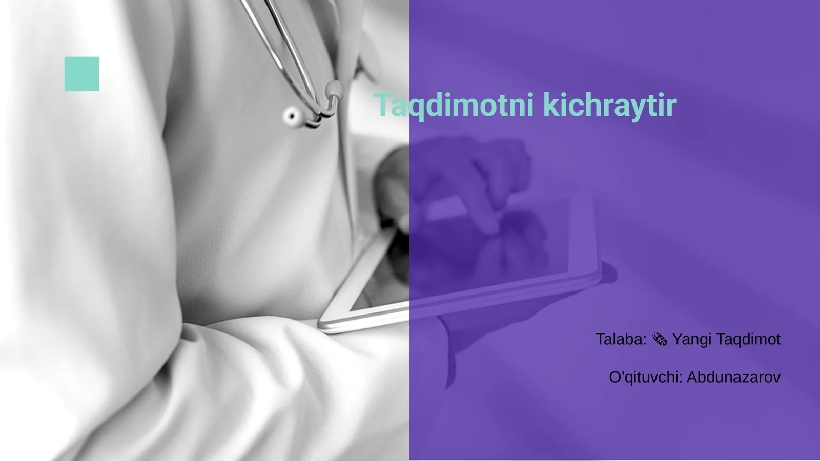 Taqdimotni kichraytir