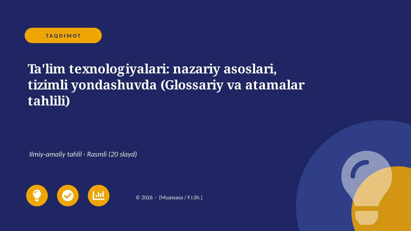 Ta'lim texnologiyalari: nazariy asoslari, tizimli yondashuvda (Glossariy va atamalar tahlili)