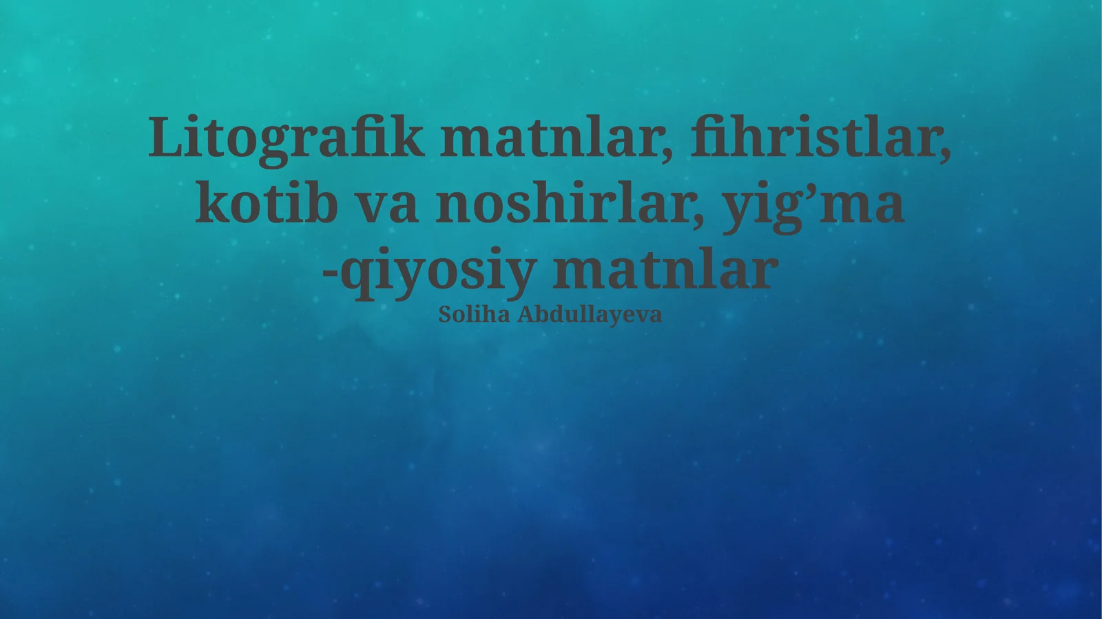 Litografik matnlar va nashriyot ishi tarixi