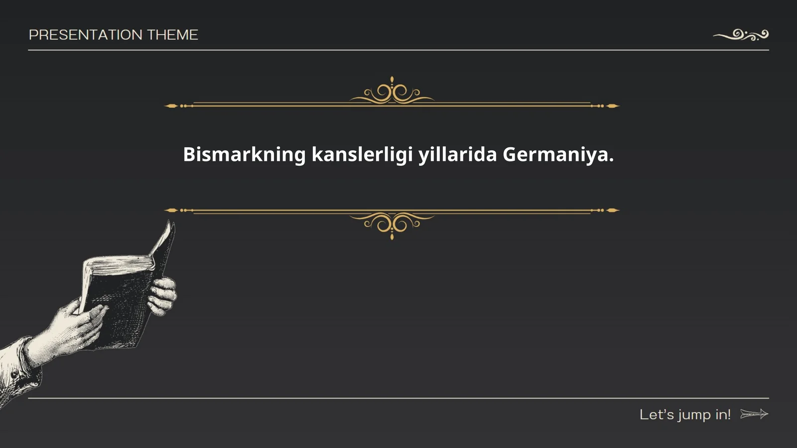 Bismarckning kanslerligi va nemis imperiyasining tashkil topishi
