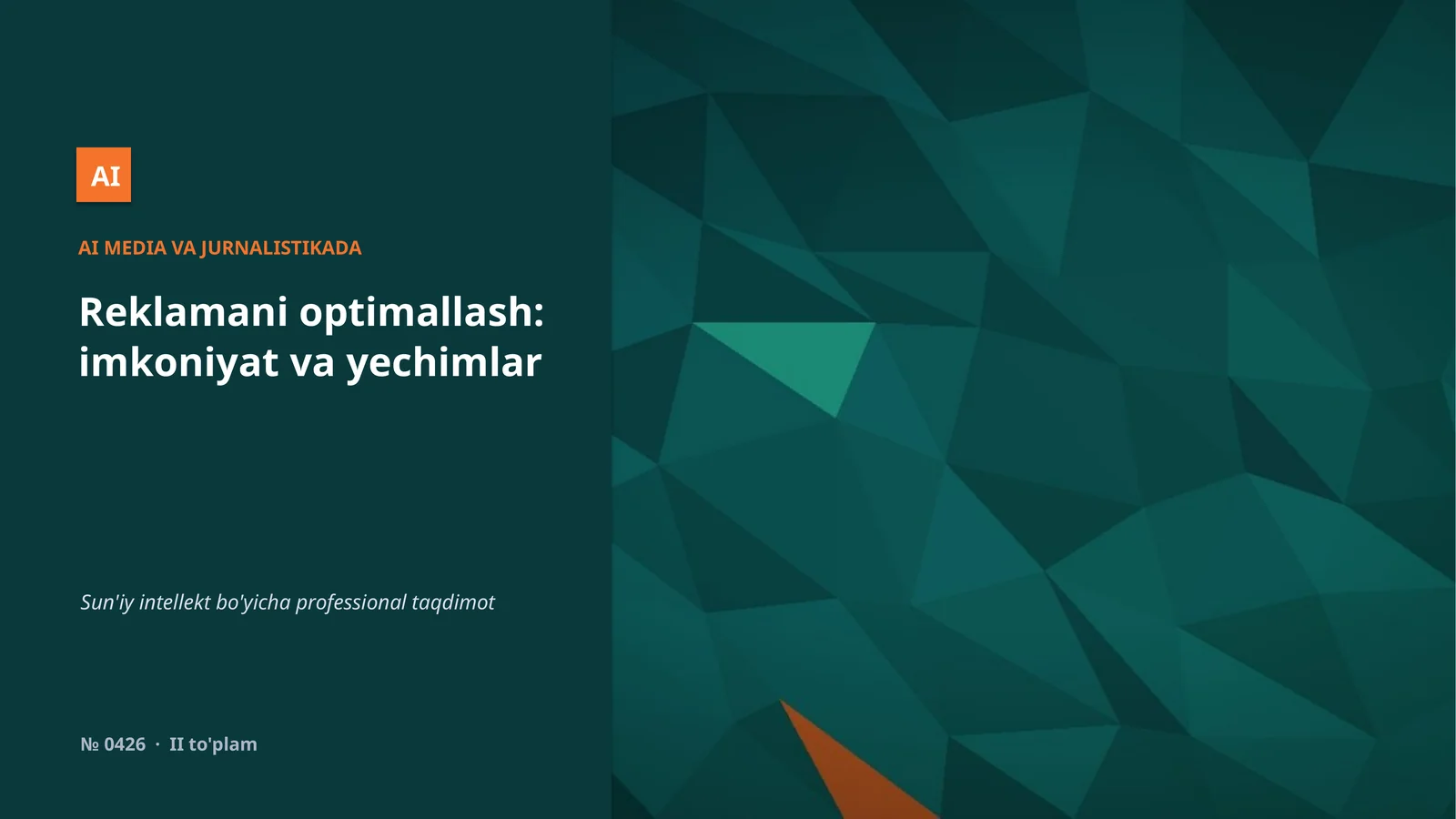 AI MEDIA VA JURNALISTIKADA