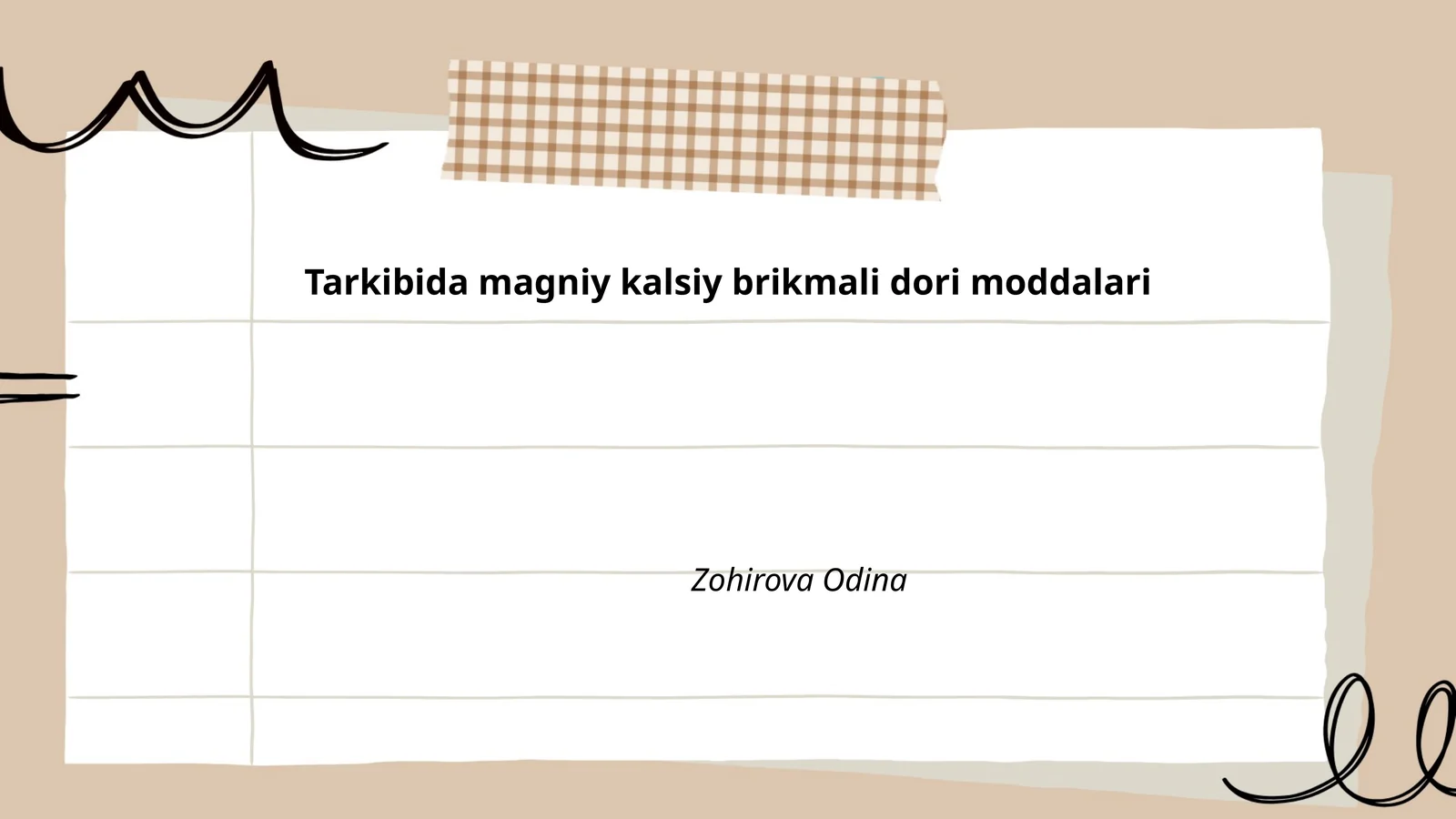 Tarkibida magniy kalsiy brikmali dori moddalari
