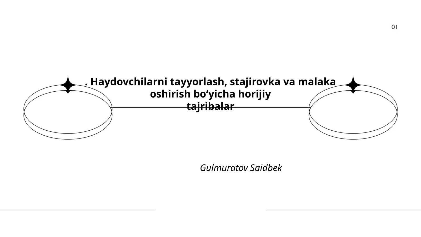 Haydovchilarni tayyorlash, stajirovka va malaka oshirish boʻyicha horijiy tajribalar