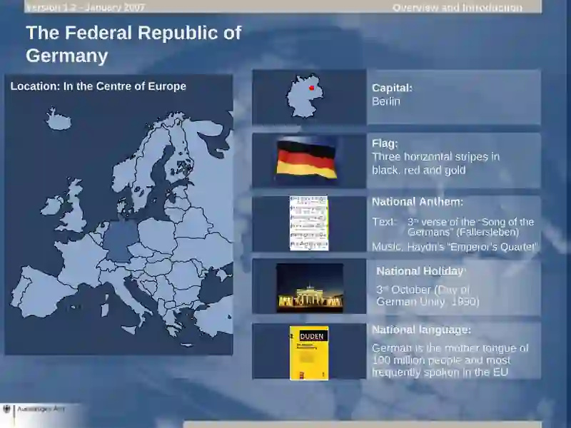 Deutschland Germany – an Overview