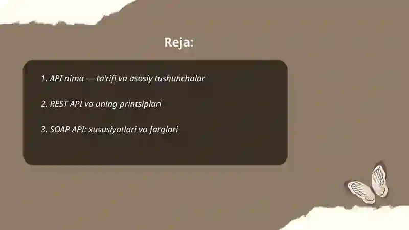 API nima va undan foydalanish