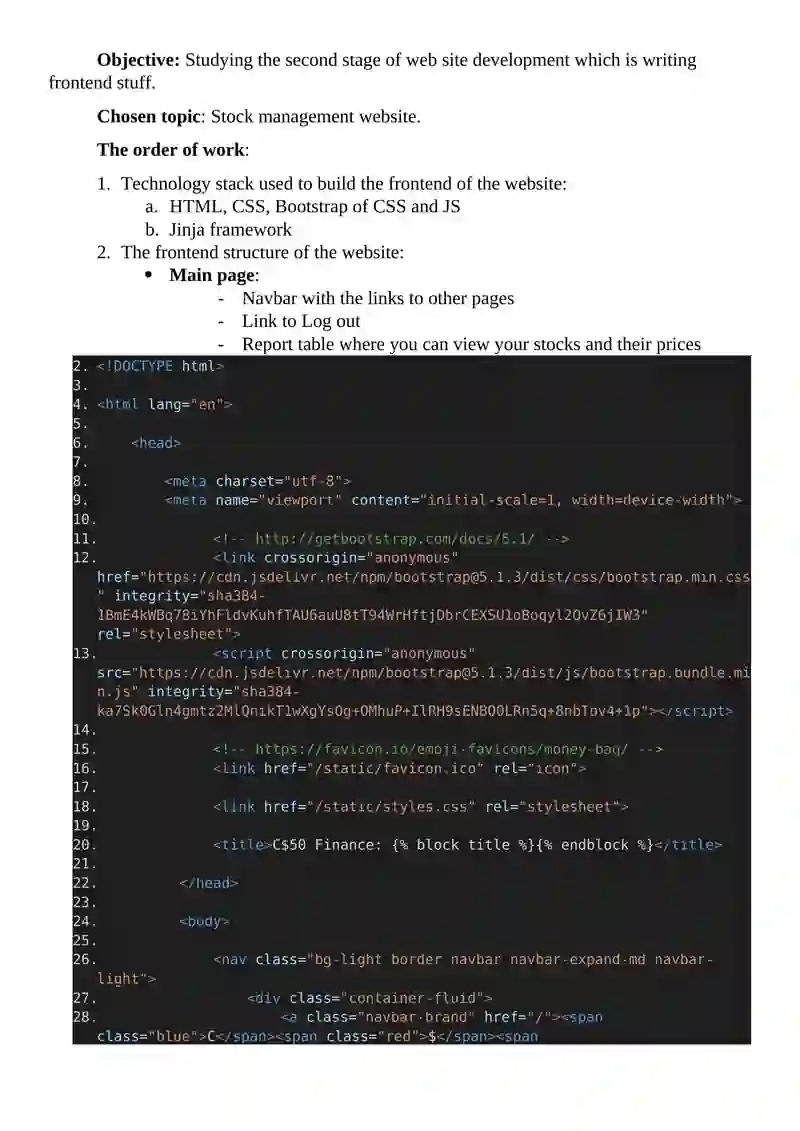 Introduction to Web Programming