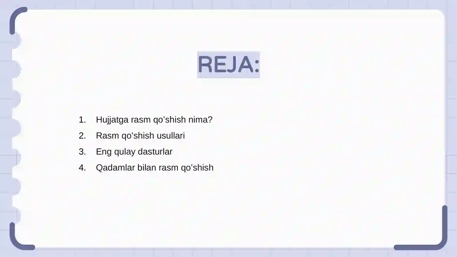 Hujjatga rasm qo'shish