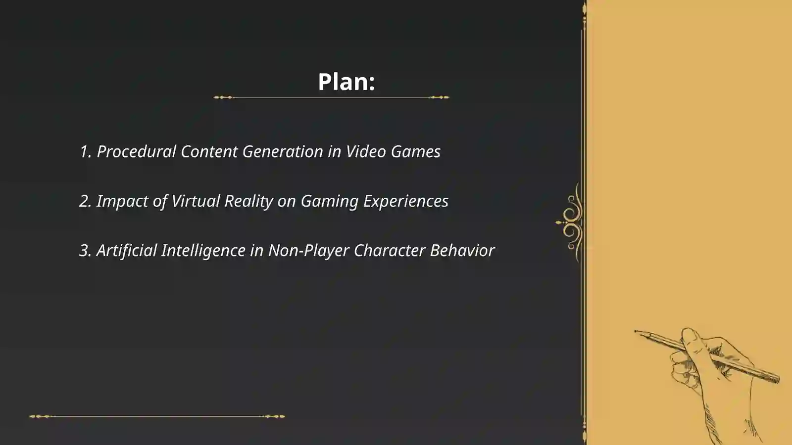 Procedural Content Generation in Video Games