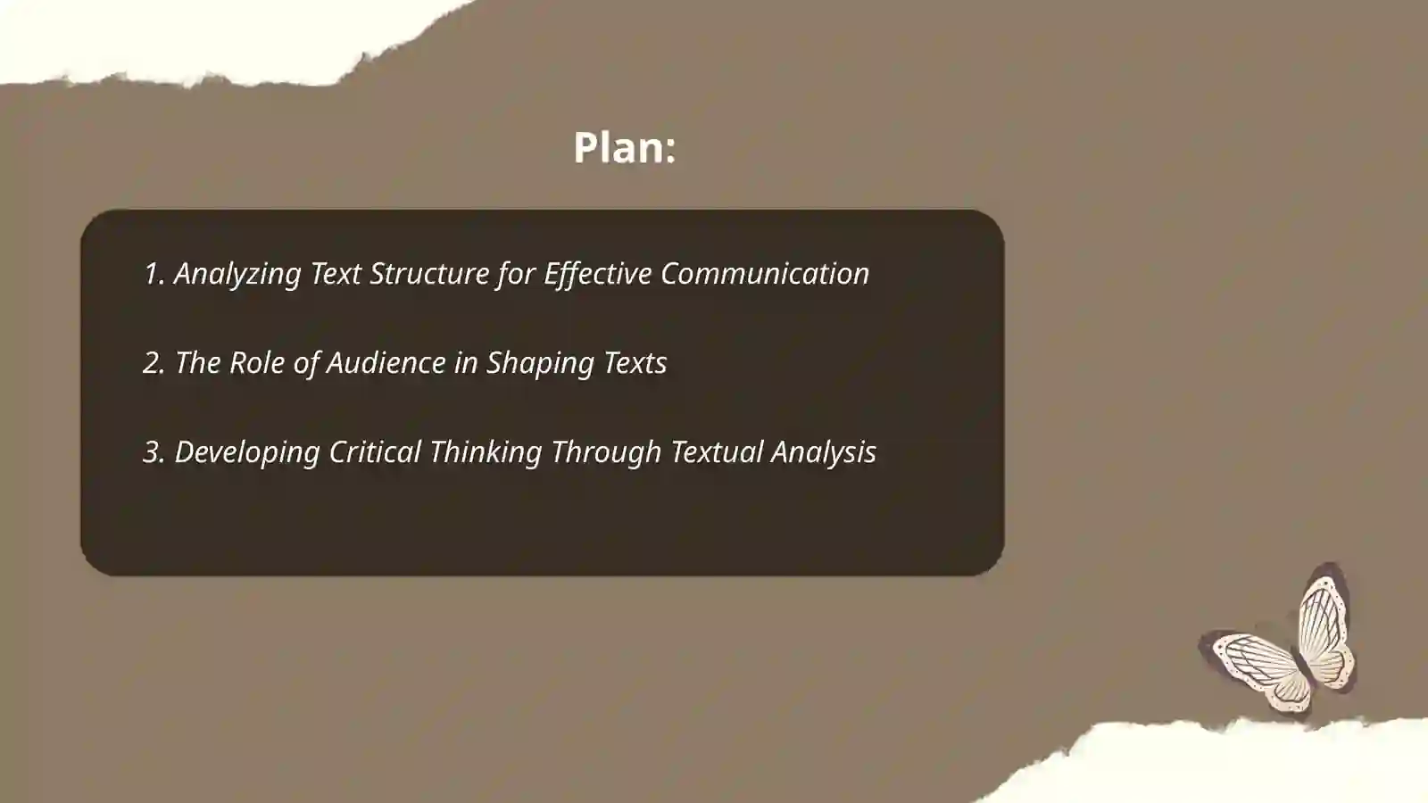 Analyzing Text Structure for Effective Communication