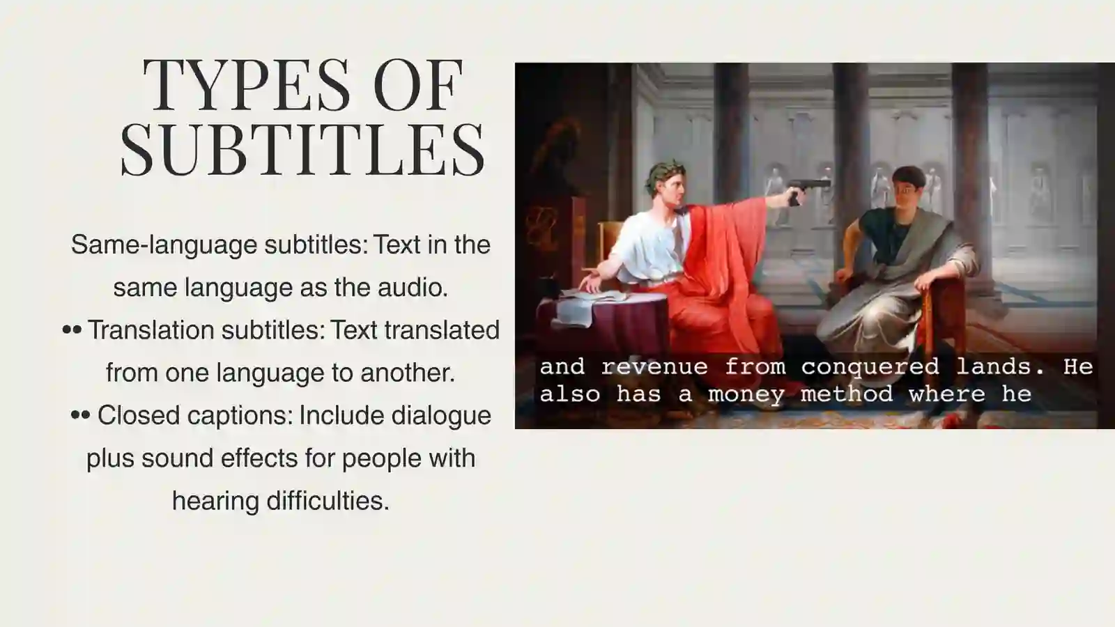 WHAT ARE SUBTITLES?