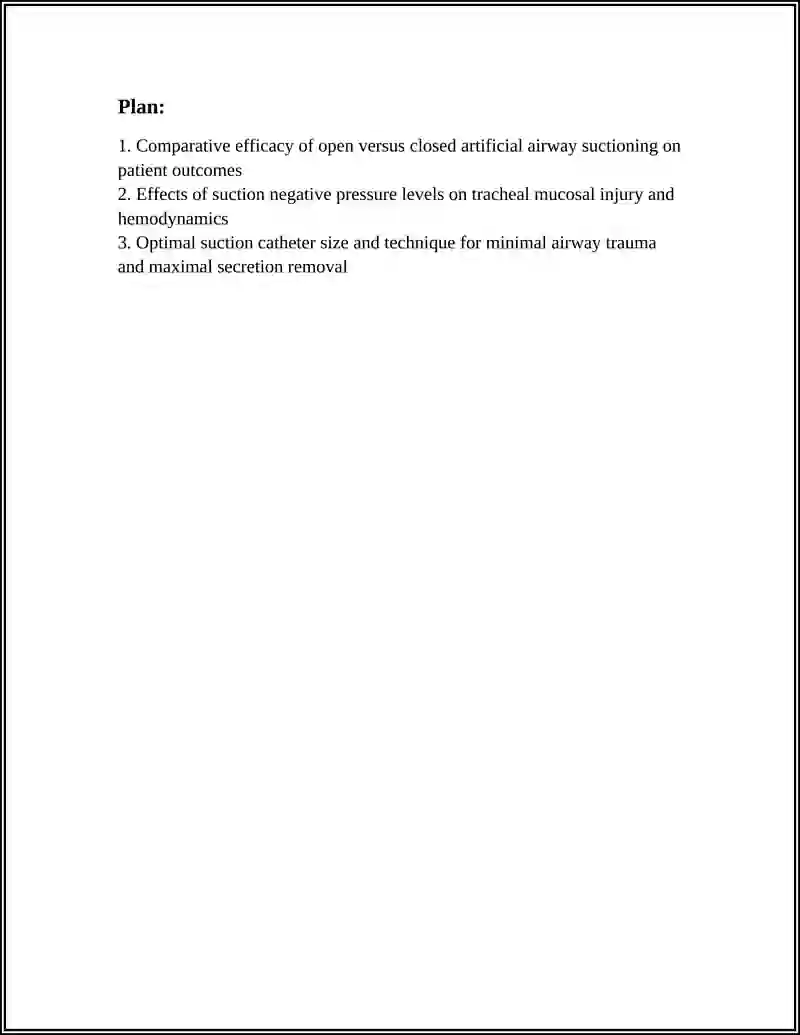 Comparative efficacy of open versus closed artificial airway suctioning