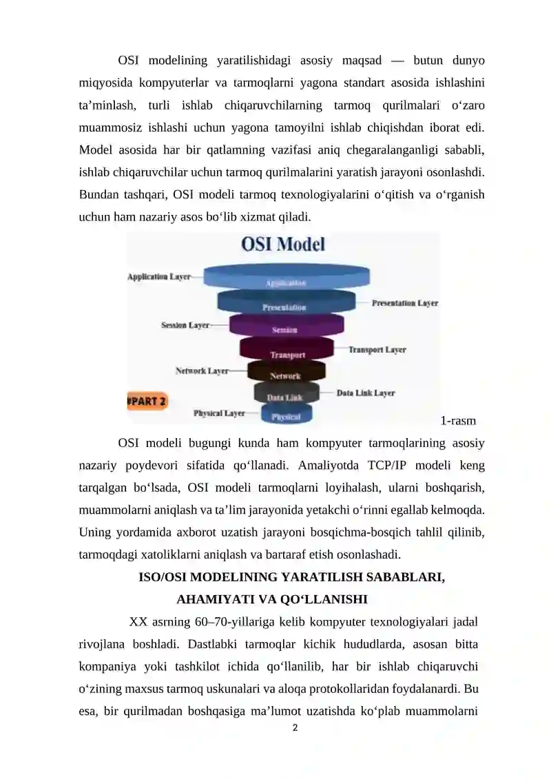 ISO/OSI MODELI