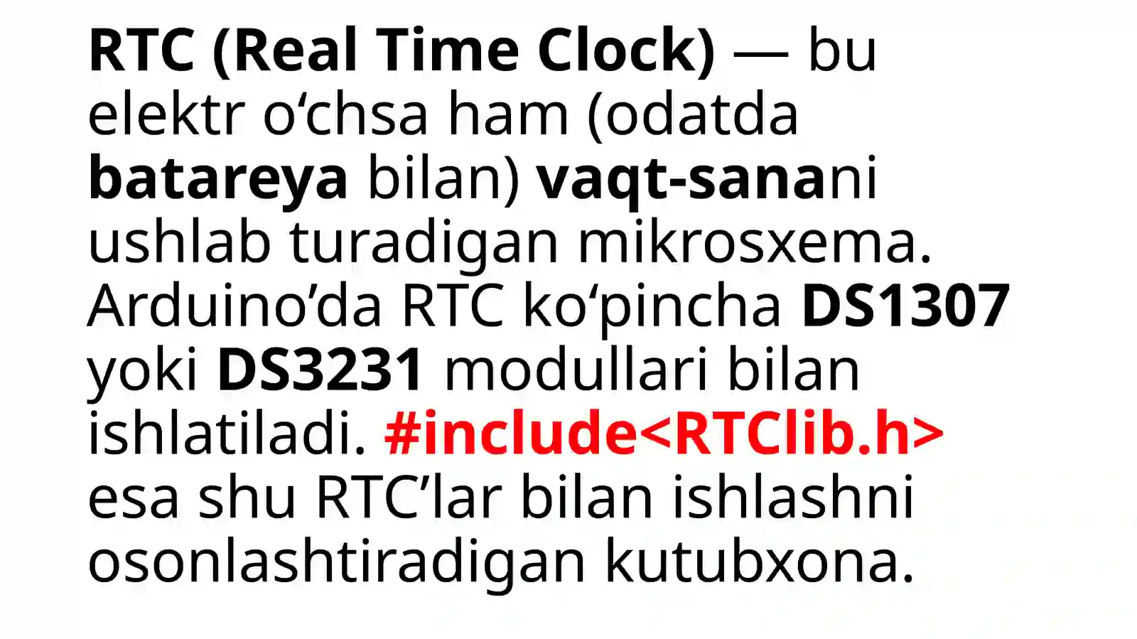 RTC (Real Time Clock)