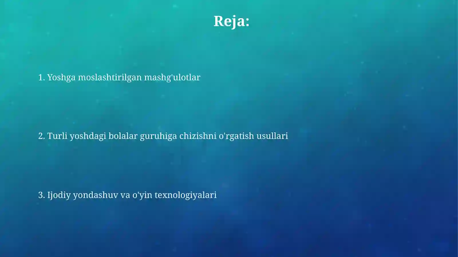 Turli yoshdagi bolalar guruxida rasm chizishga o'rgatish metodlari