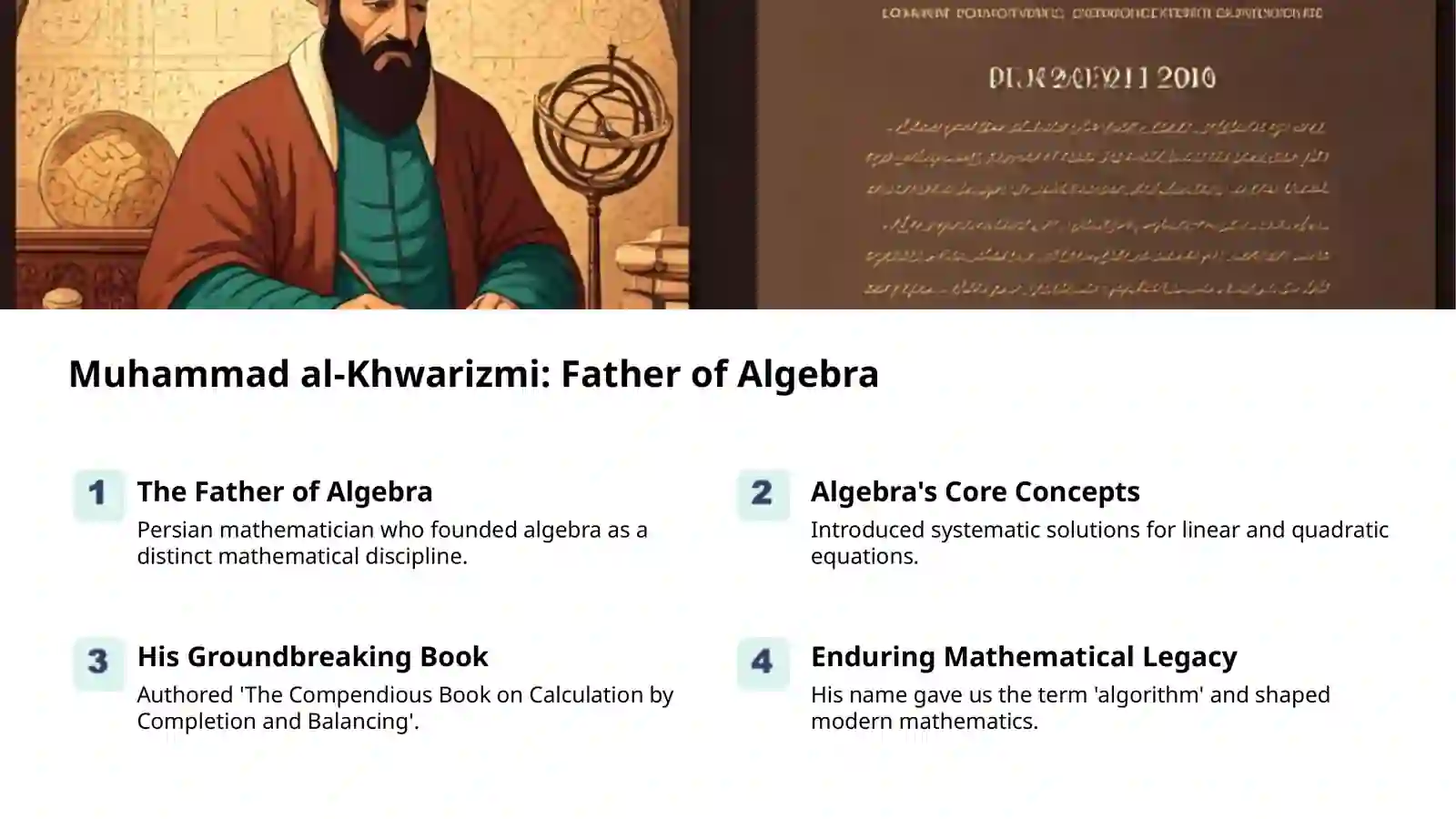 Muhammad al-Khwarizmi: The Father of Algebra
