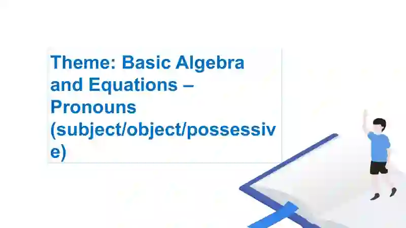 Theme: Basic Algebra and Equations – Pronouns (subject/object/possessive