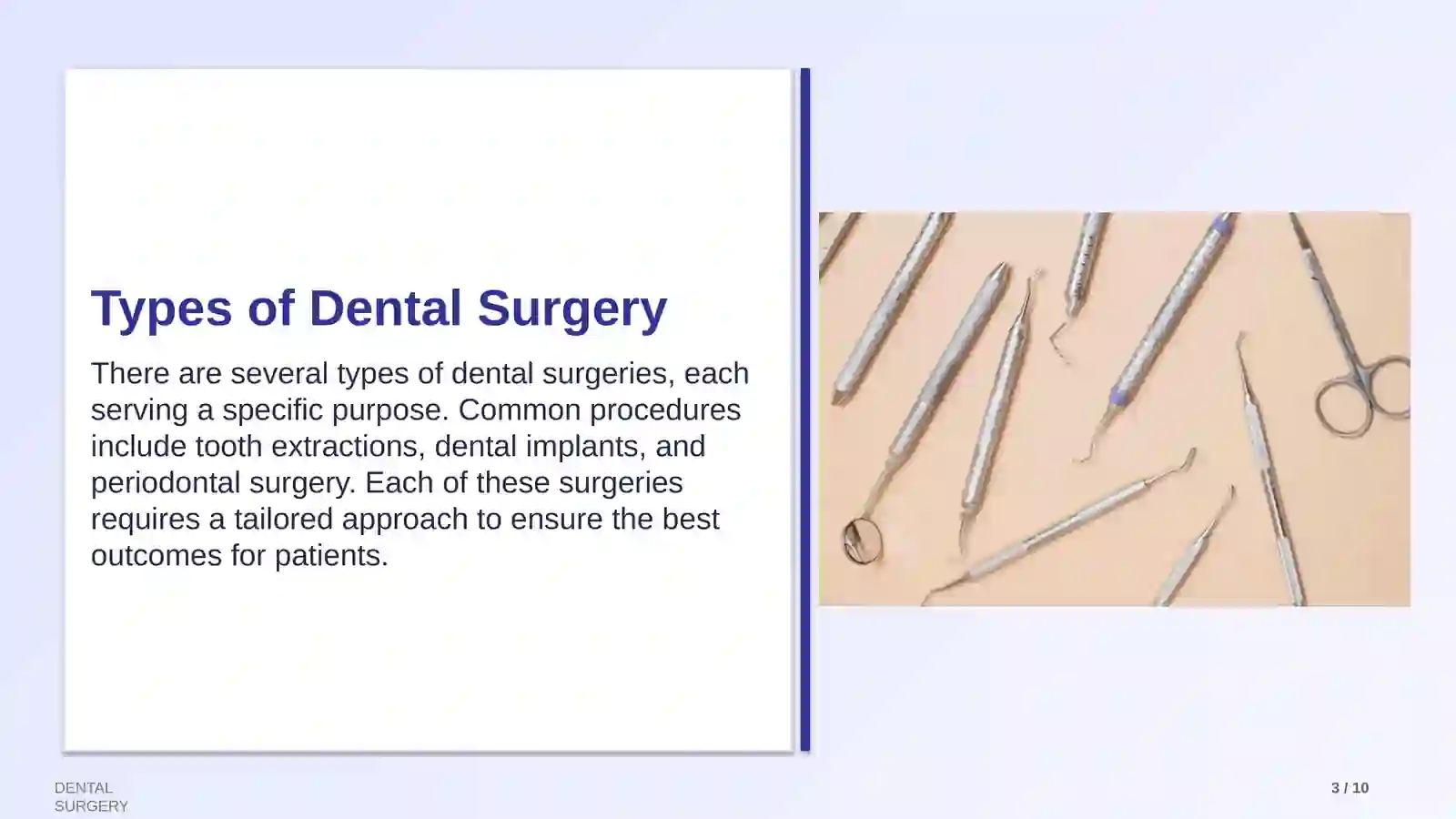 Introduction to Dental Surgery