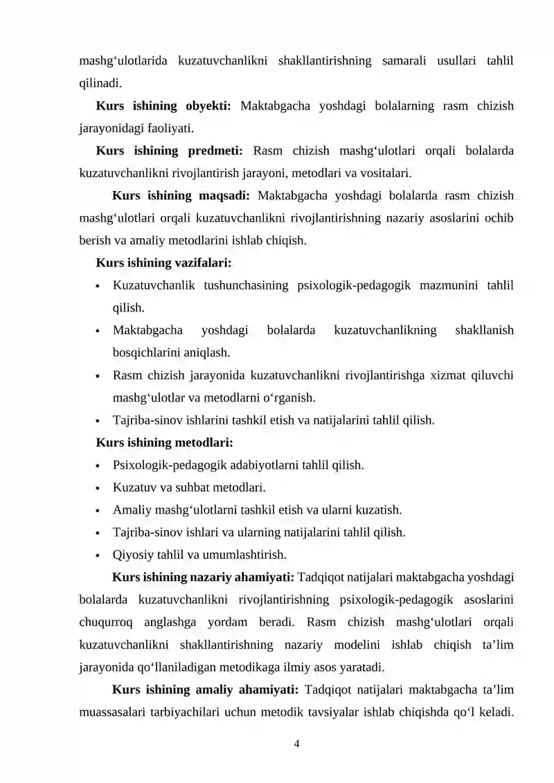 Maktabgacha yoshdagi bolalarda rasm chizishdagi kuzatuvchanlikni ...