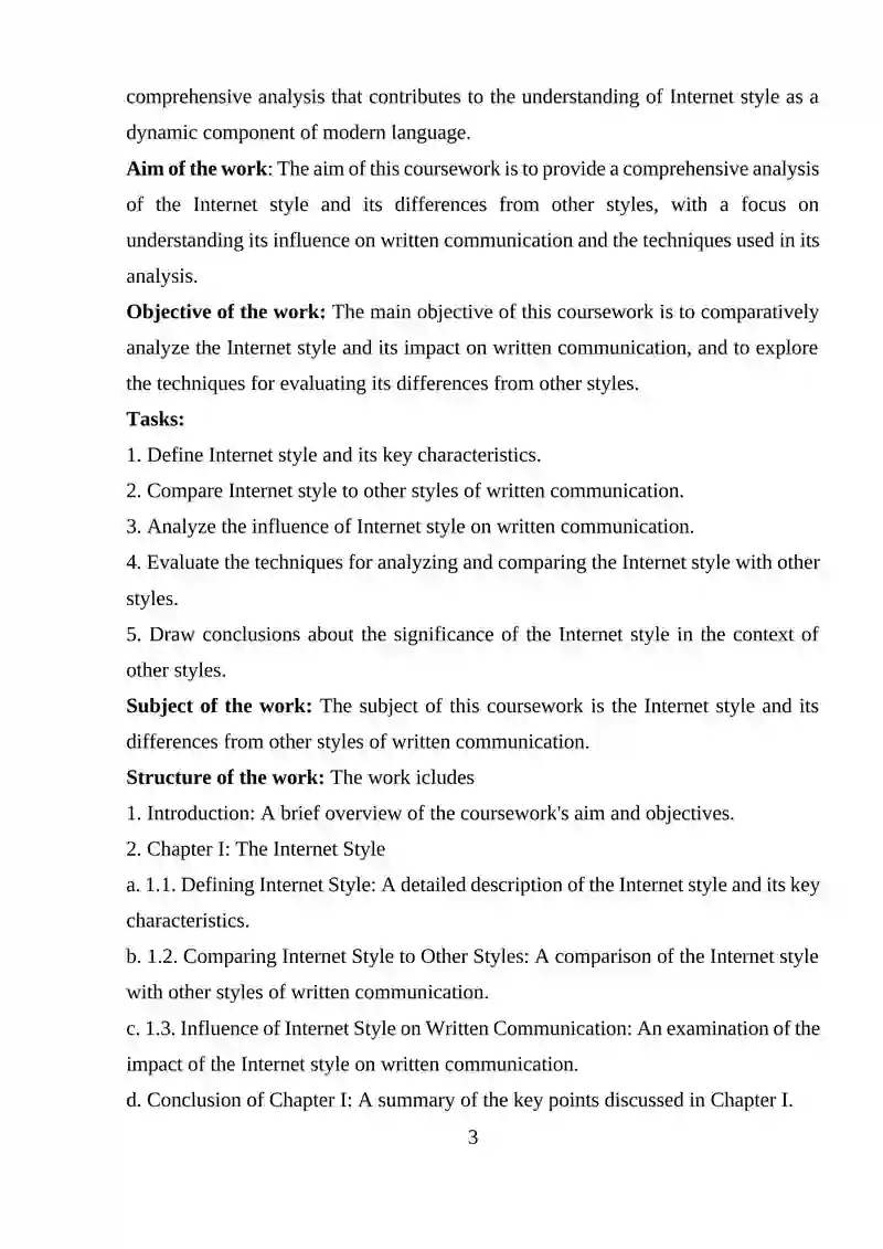 THE INTERNET STYLE AND ITS DIFFERENCES FROM OTHER STYLES: A COMPARATIVE ...