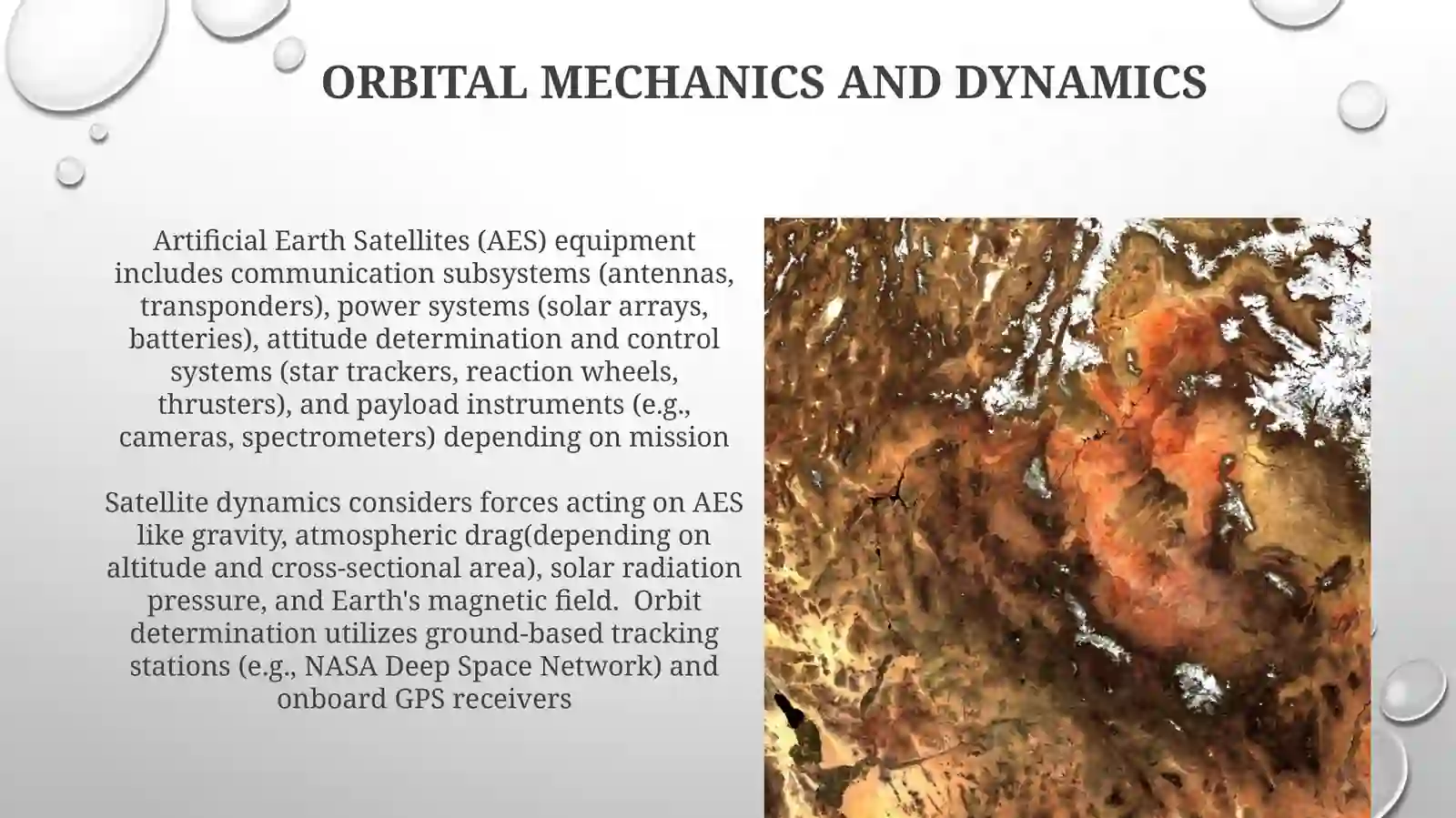 Artificial Earth Satellites Equipment Analysis