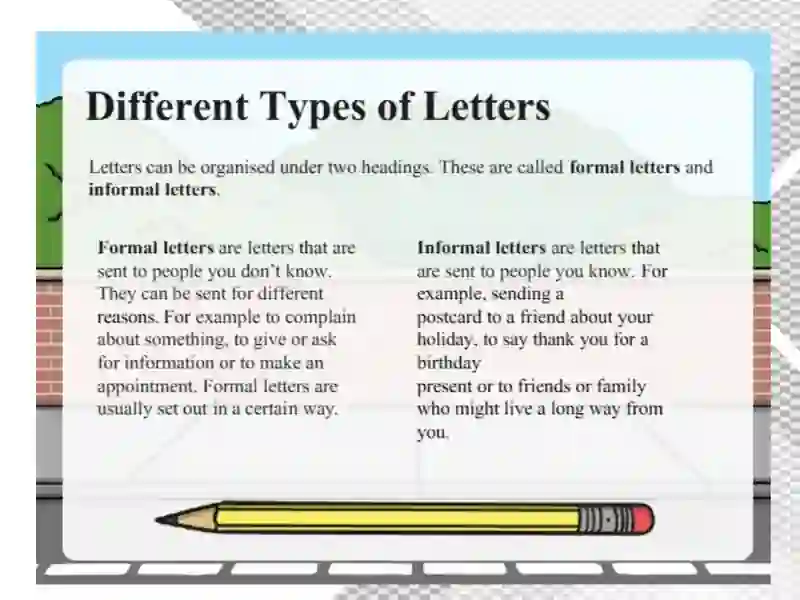 Types of letter