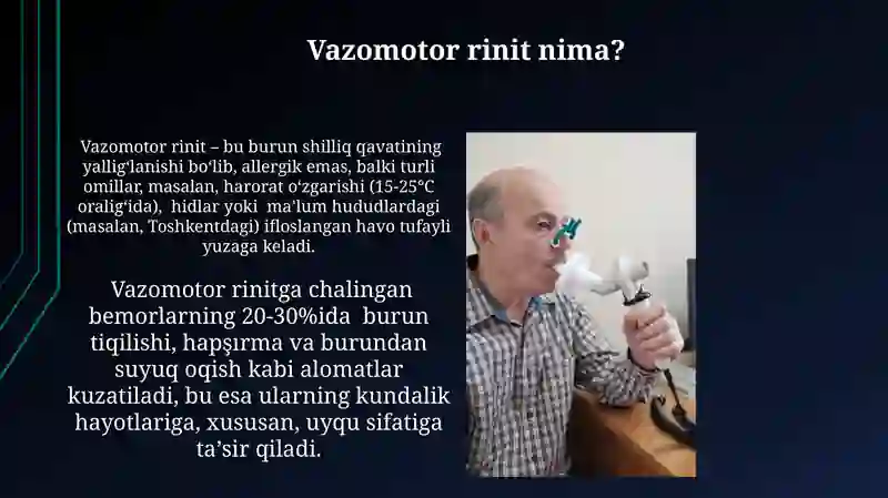 Vazomotor rinitni davolash