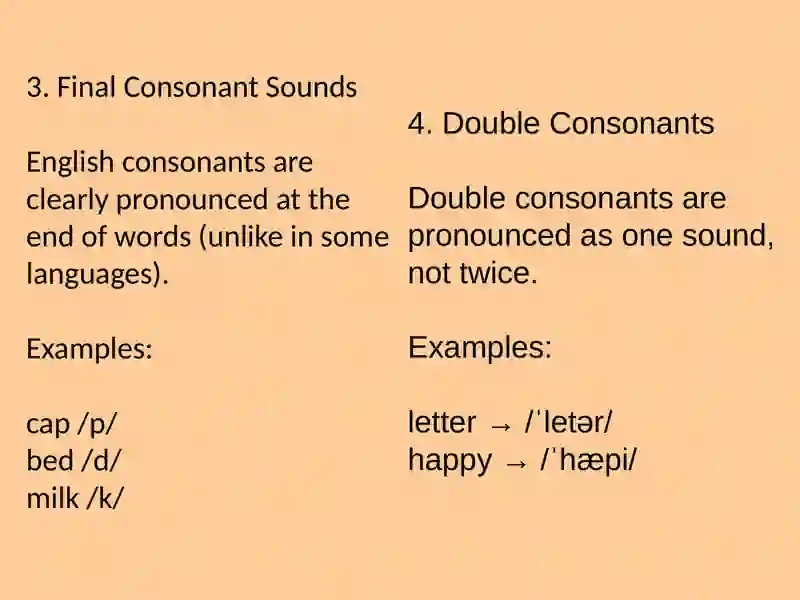 Rules of Reading Consonants