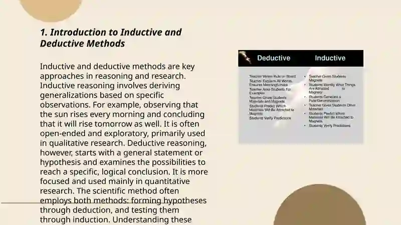 Inductive and deductive methods in English