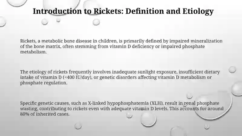 Understanding Rickets: Definition, Causes, and Risk Factors