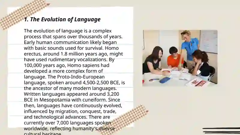 The Evolution of Language