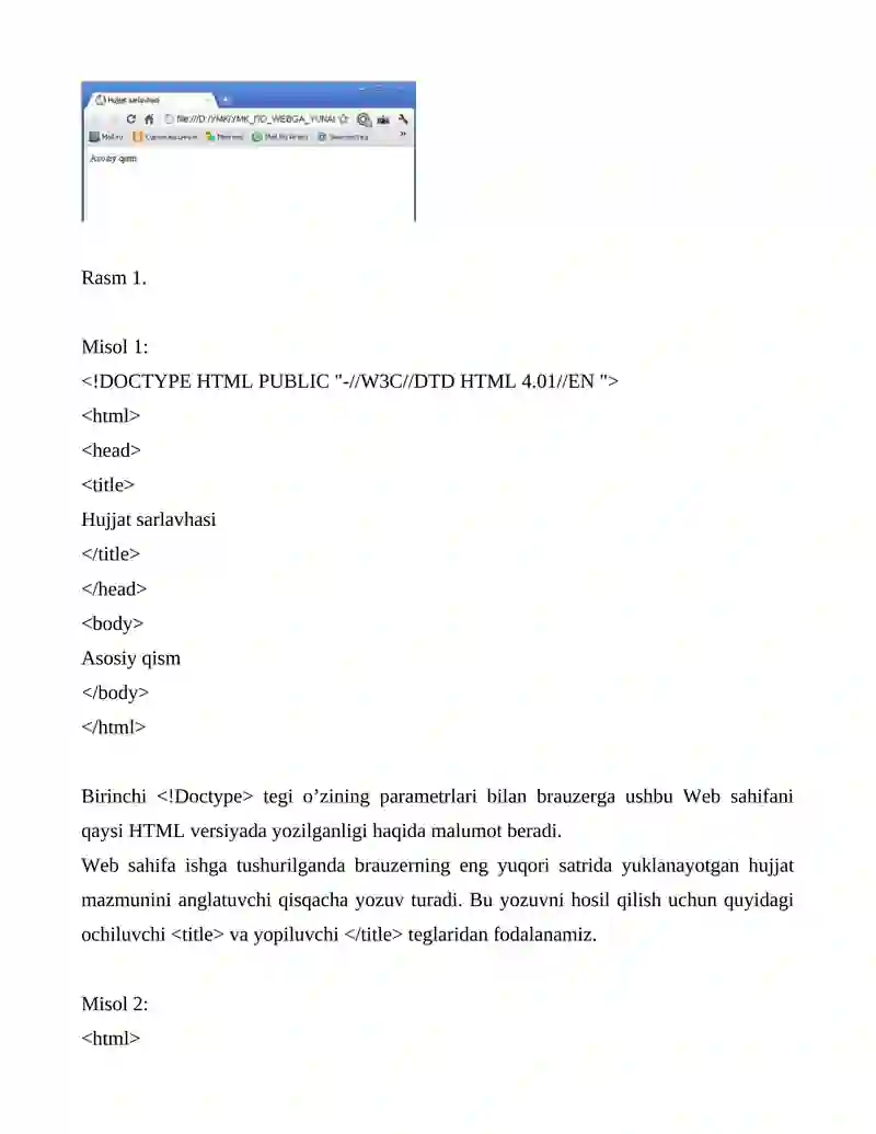 Html tili