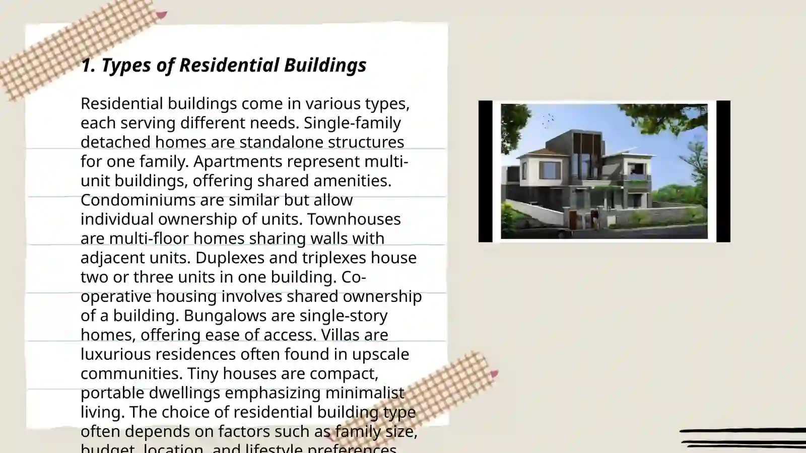 Types of Residential Buildings