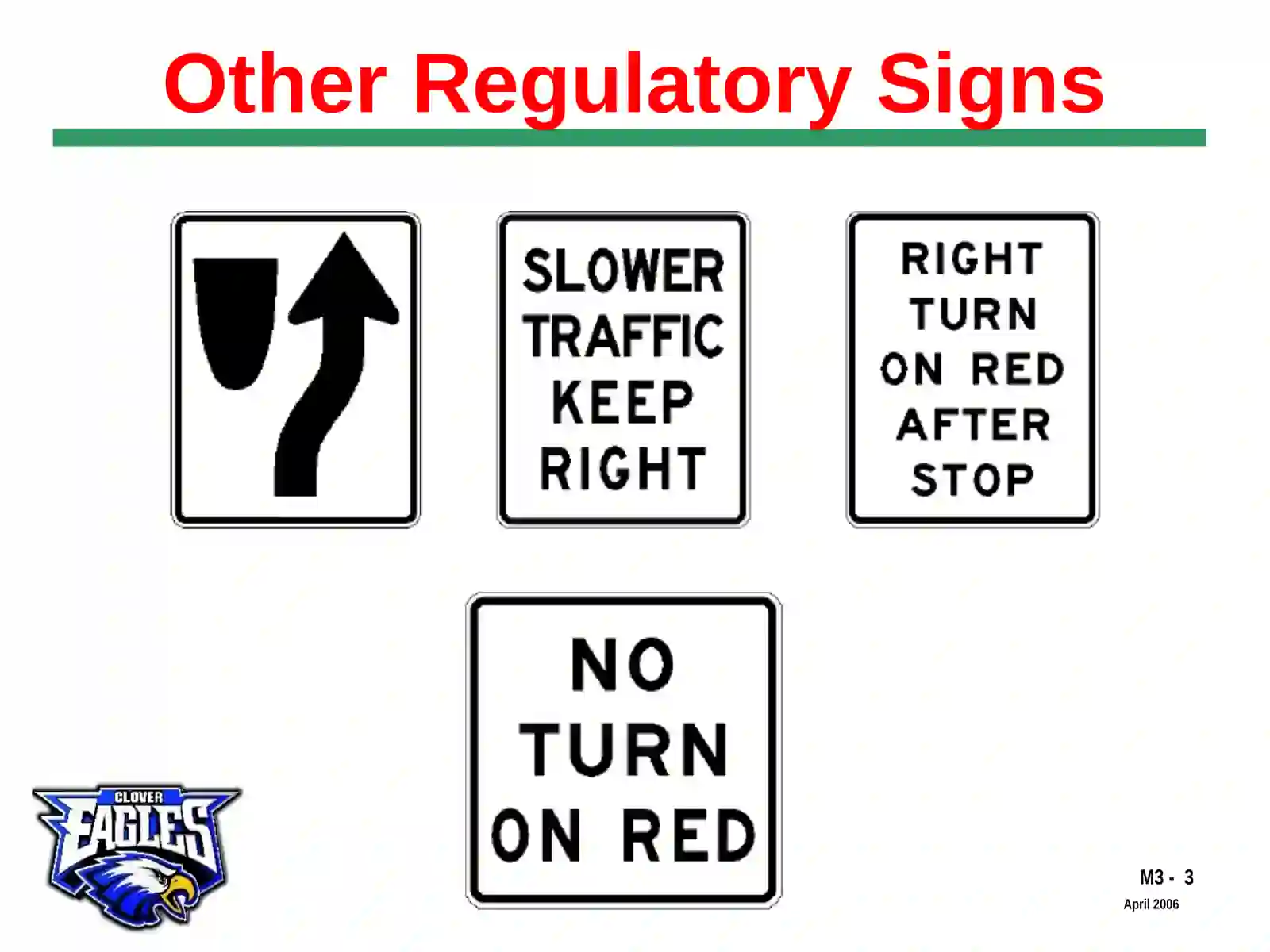 Traffic Signs and Work Zones Instruction