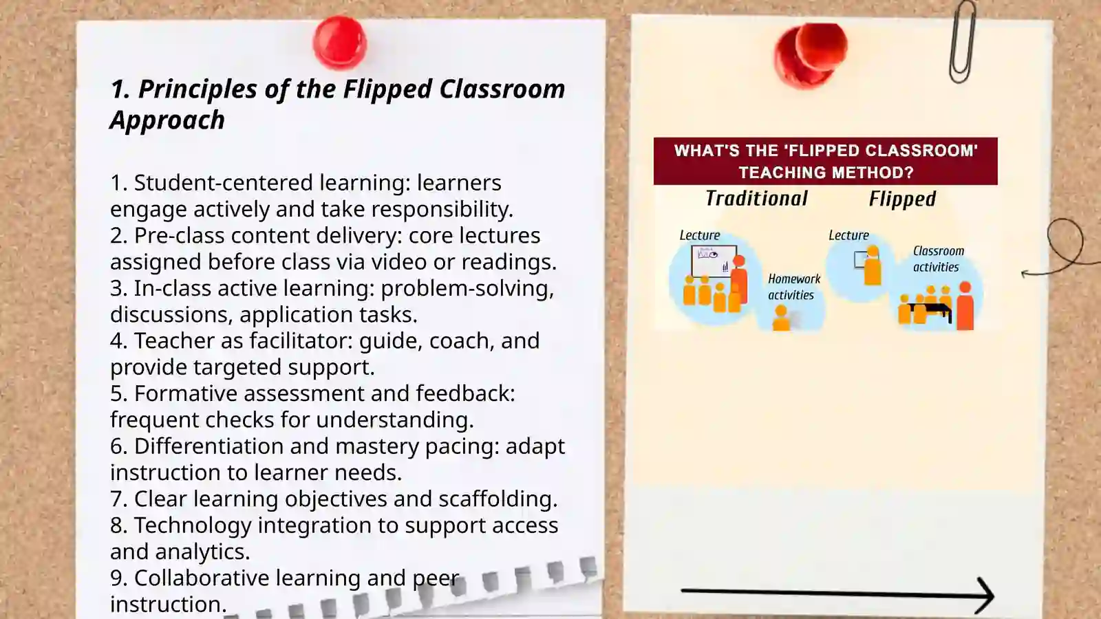 Flipped classroom approach