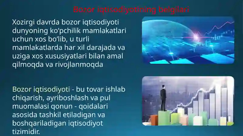 Bozor iqtisodiyotining bosqichlari, erkin raqobatga asoslangan va ...