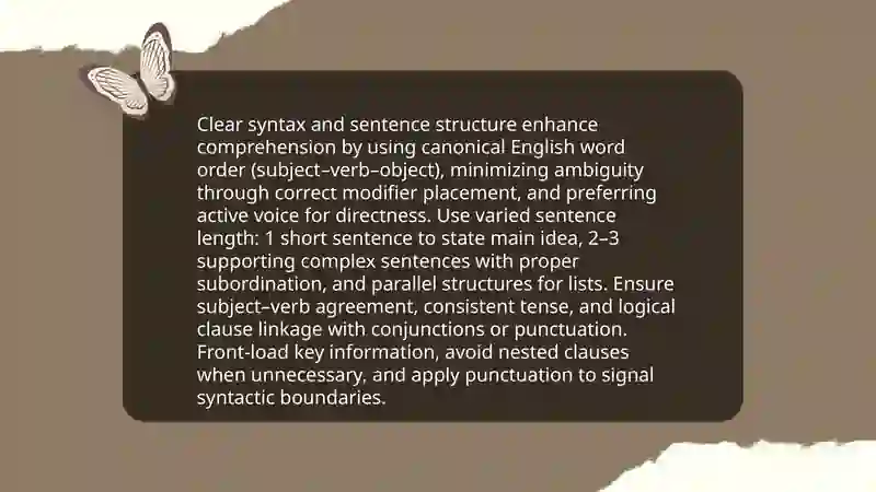 The Role of Grammar and Lexical Structure in Effective Communication