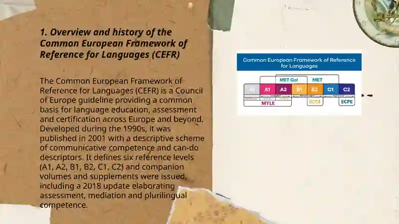 The common European framework of reference for languages