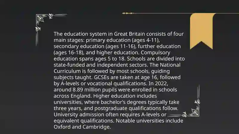 Education system in Great Britain