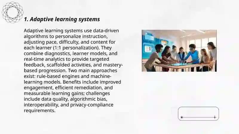 Adaptive learning systems