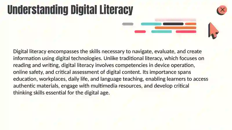 Digital Literacy and Technology in Language Teaching