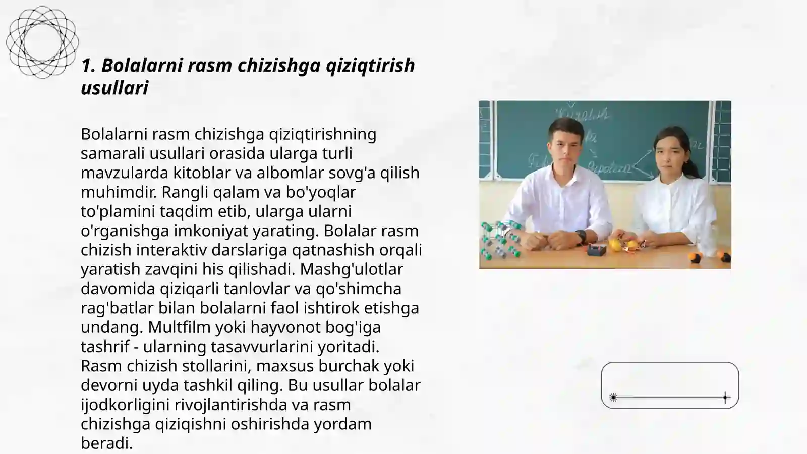 Bolalarni rasm chizishga qiziqtirish usullari