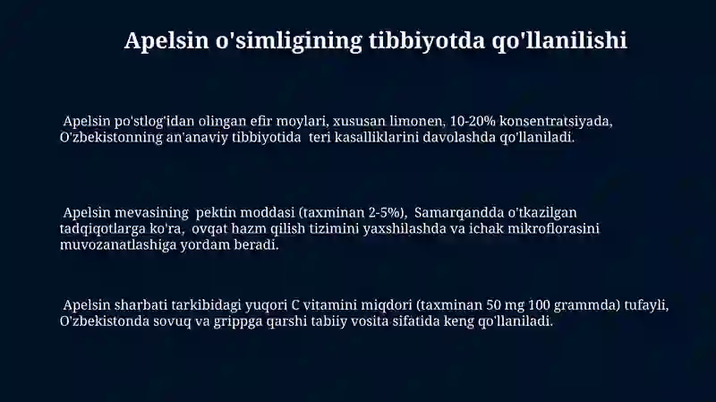 Apelsin o'simligi