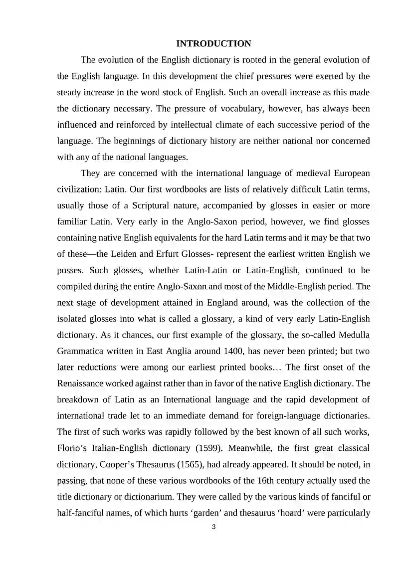 ENGLISH LEXICOGRAPHY