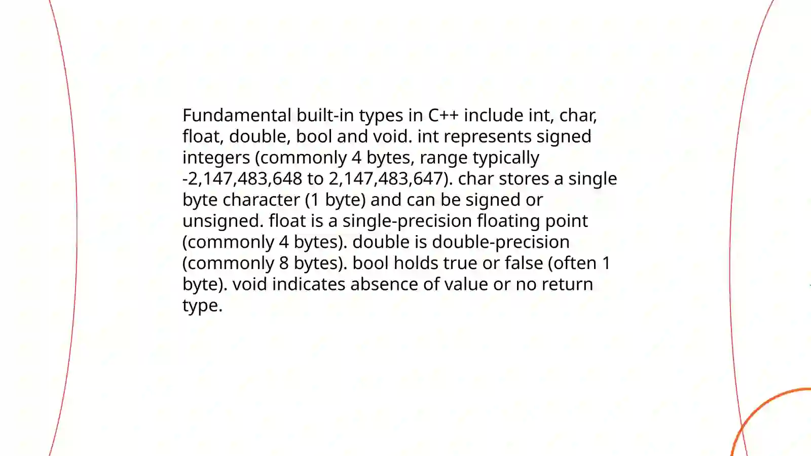 Data Types Variables and Constants in C++