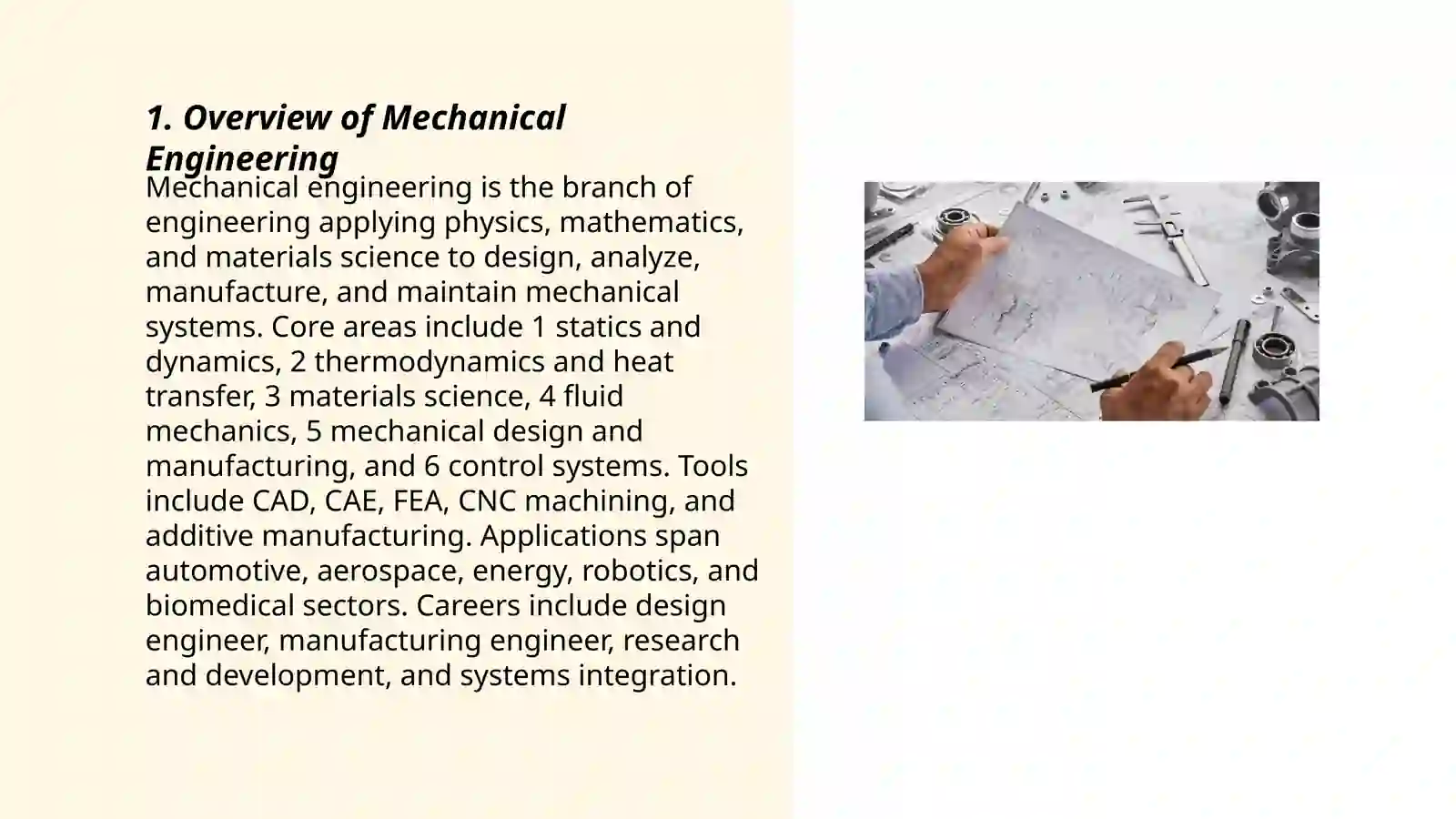 Machinacal engineering mavzusida slay qilib ber
