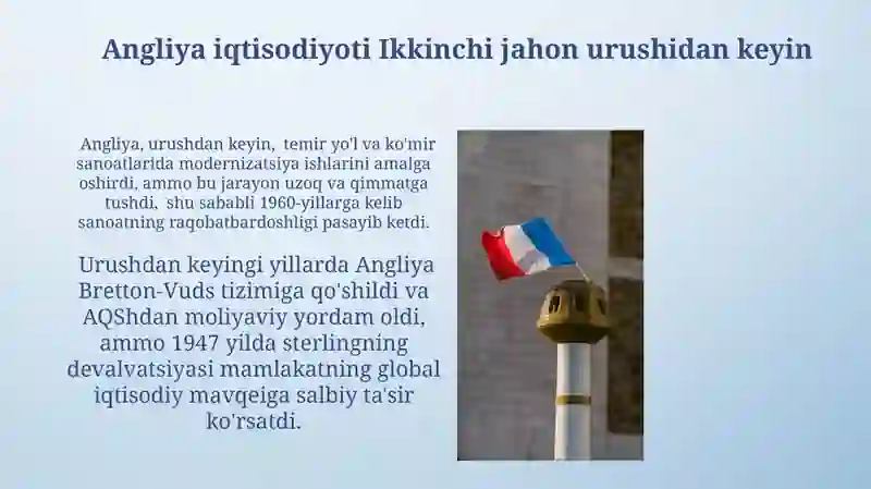 Angliya iqtisodiyoti Ikkinchi jahon urushidan keyin